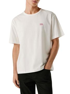 Camiseta Pepe Jeans Garret branca para homem