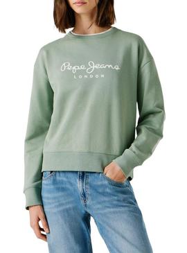 Moletom Pepe Jeans Maty verde para mulher