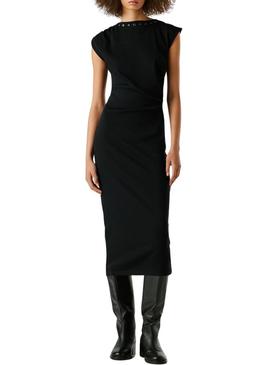 Vestido Pepe Jeans Bigar preto para mulher.