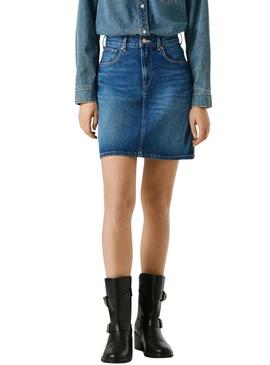 Saia Pepe Jeans Lilly denim para mulher.
