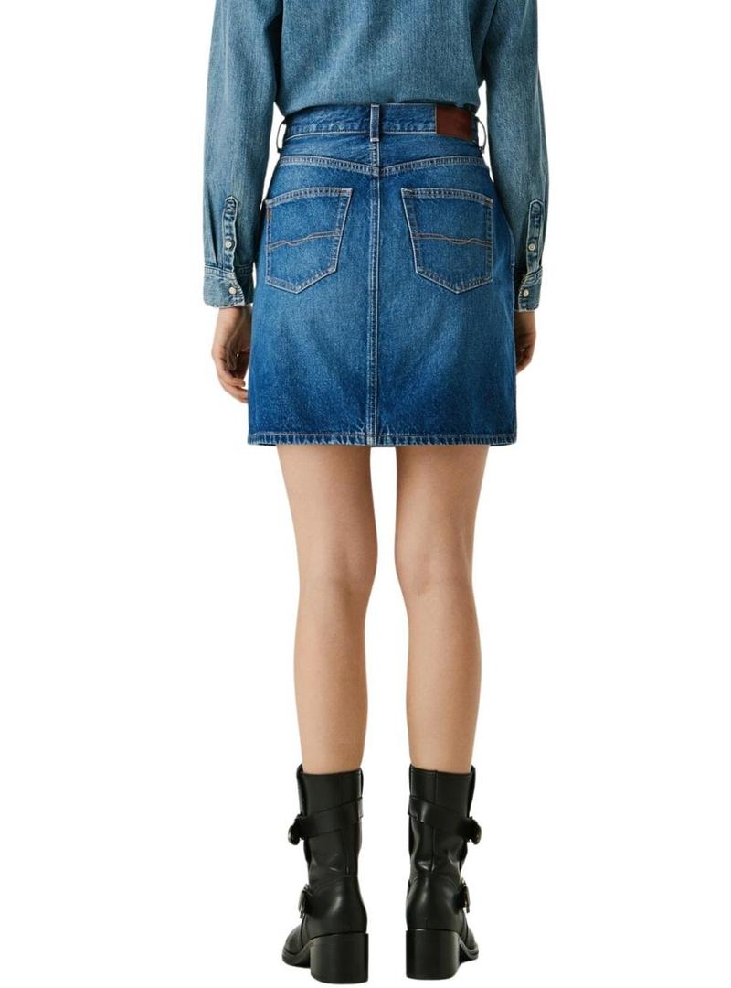 Saia Pepe Jeans Lilly denim para mulher.