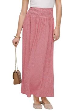 Saia Only Celle xadrez vermelho para mulher.