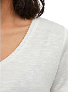 Camiseta Vila Noel branca para mulher.