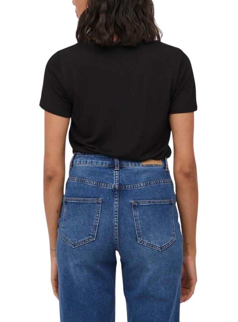 Camiseta Vila Noel preta para mulher.