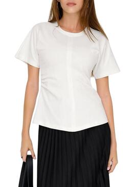 Camiseta Only Marie branca para mulher.