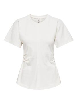 Camiseta Only Marie branca para mulher.