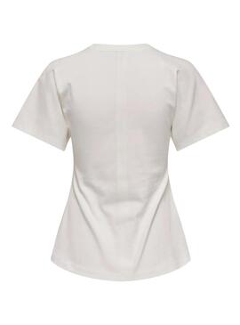Camiseta Only Marie branca para mulher.