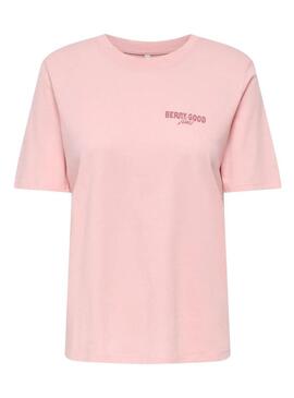 Camisa Only Lucy rosa para mulher.