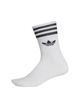 Meias Adidas Mid Branco Para Homem e Mulher