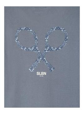 Moletom Silbon com logo étnico azul marinho para homem.