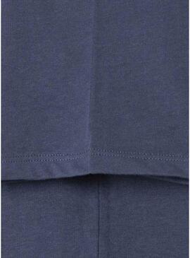 Camisa Pepe Jeans New Arta logo azul marinho para criança.