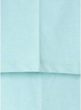 Camiseta Pepe Jeans Novo Arta logo azul claro para menino.