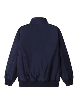 Jaqueta acolchoada Alfred para menino em azul marinho.