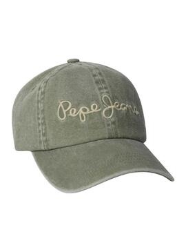 Boné Pepe Jeans Alix verde para crianças