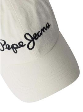 Boné Pepe Jeans Alix branco para menina