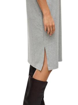 Vestido Vila Nora cinza para mulher