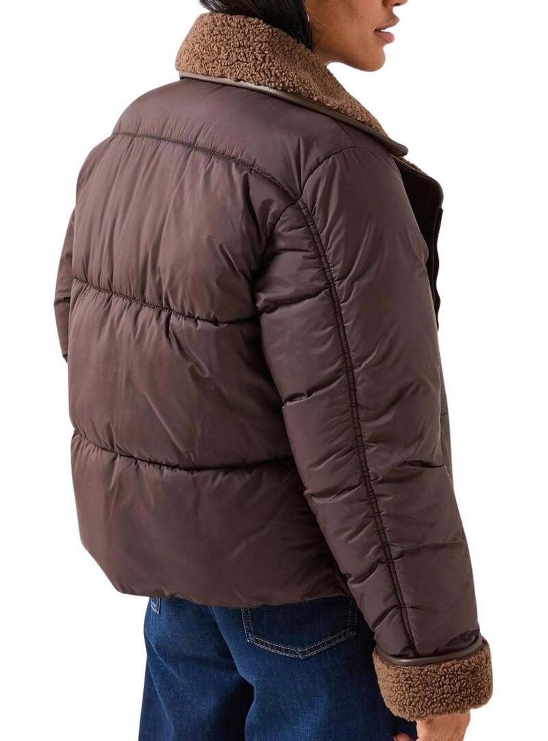 Jaqueta Vero Moda branca marrom para mulher.