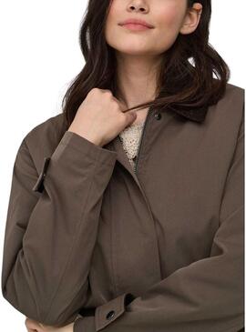 Jaqueta Only Evelyn marrom para mulher