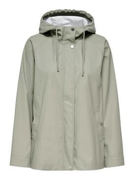 Capa de chuva Only Elisa verde para mulher.