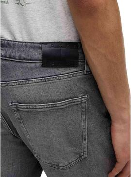 Calça jeans Tommy Jeans Scanton slim cinza para homens