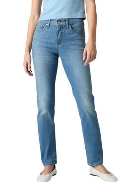 Calça jeans Levis 312 Shaping Slim lavagem azul para mulher