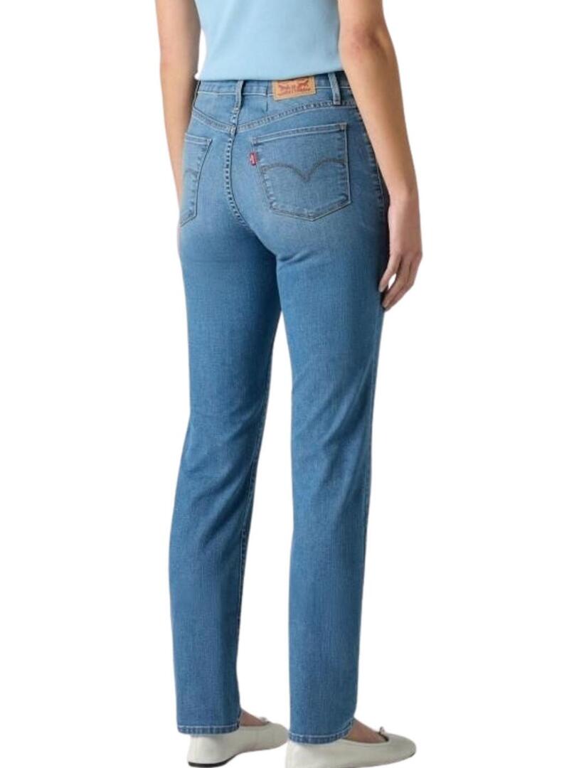 Calça jeans Levis 312 Shaping Slim lavagem azul para mulher