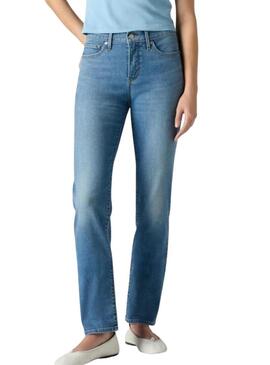 Calça jeans Levis 312 Shaping Slim lavagem azul para mulher