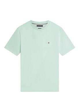 Camiseta Tommy Hilfiger Essential turquesa para homem