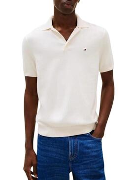 Polo Tommy Hilfiger Essential bege para homem