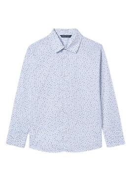 Camisa Mayoral com estampa de folhas para menino.