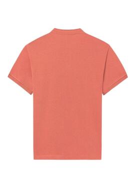 Polo de coral com bolso para criança.