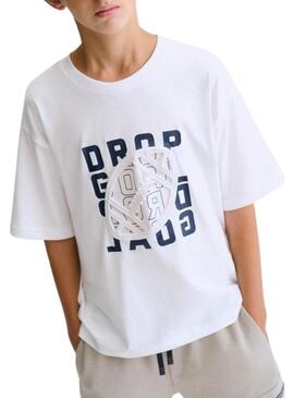 Camisa Mayoral branca de basquete para menino.