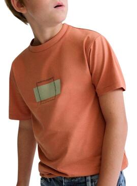 Camisola Mayoral coral para menino.