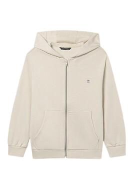 Moletom Mayoral bege para menino.