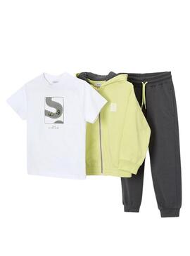 Conjunto Mayoral amarelo estrada para menino