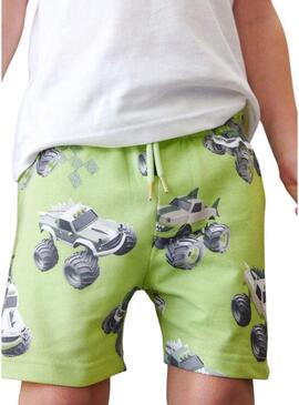 Conjunto Mayoral verde carro para menino