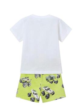 Conjunto Mayoral verde carro para menino