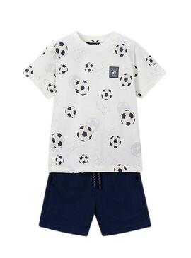 Conjunto Azul de Bolinhas Mayoral para Menino