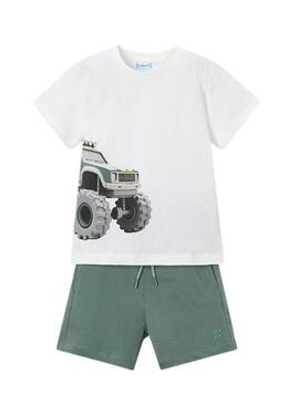 Conjunto Mayoral verde para menino.