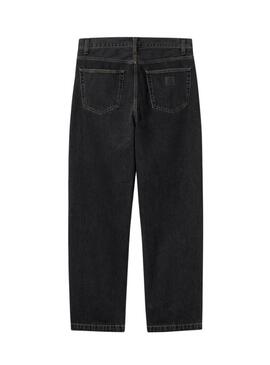 Calça jeans Carhartt Aaron preta para homem