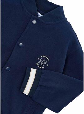Jaqueta bomber azul da Mayoral para menino.