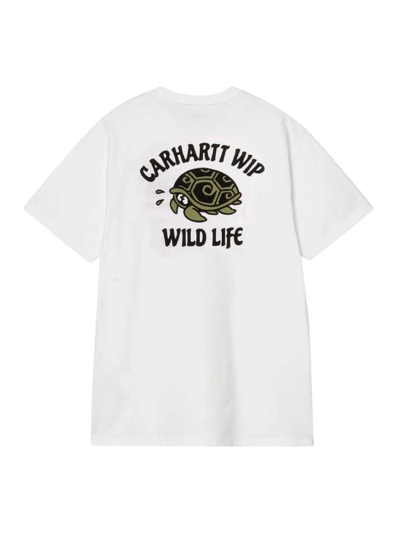 Camiseta Carhartt Wild Life branca para homem.