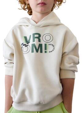Moletom Mayoral Pullover bege para menino.