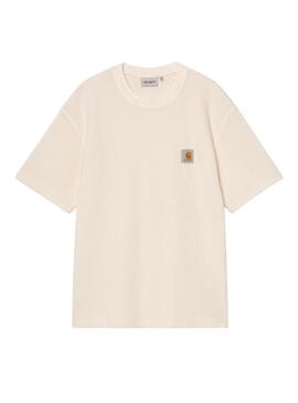 Camisa Carhartt Nelson bege para homem.