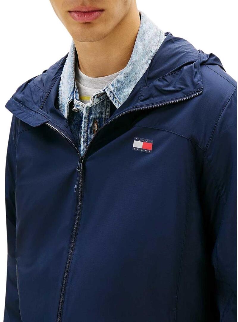 Jaqueta Tommy Jeans Outdoor Shell marinho para homem