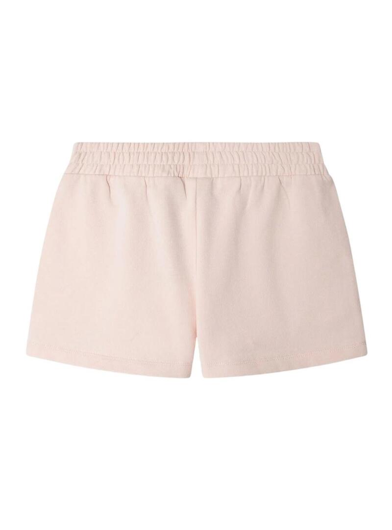 Short Pepe Jeans Gab rosa para menina