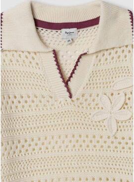 Camiseta Pepe Jeans Faith branca para mulher.