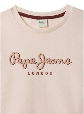 Moletom Pepe Jeans Gab rosa para menina