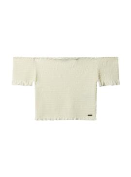 Camiseta Pepe Jeans Georgina branca menina.