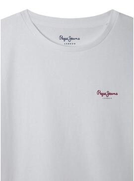 Camiseta Pepe Jeans Gigi branca para menina.